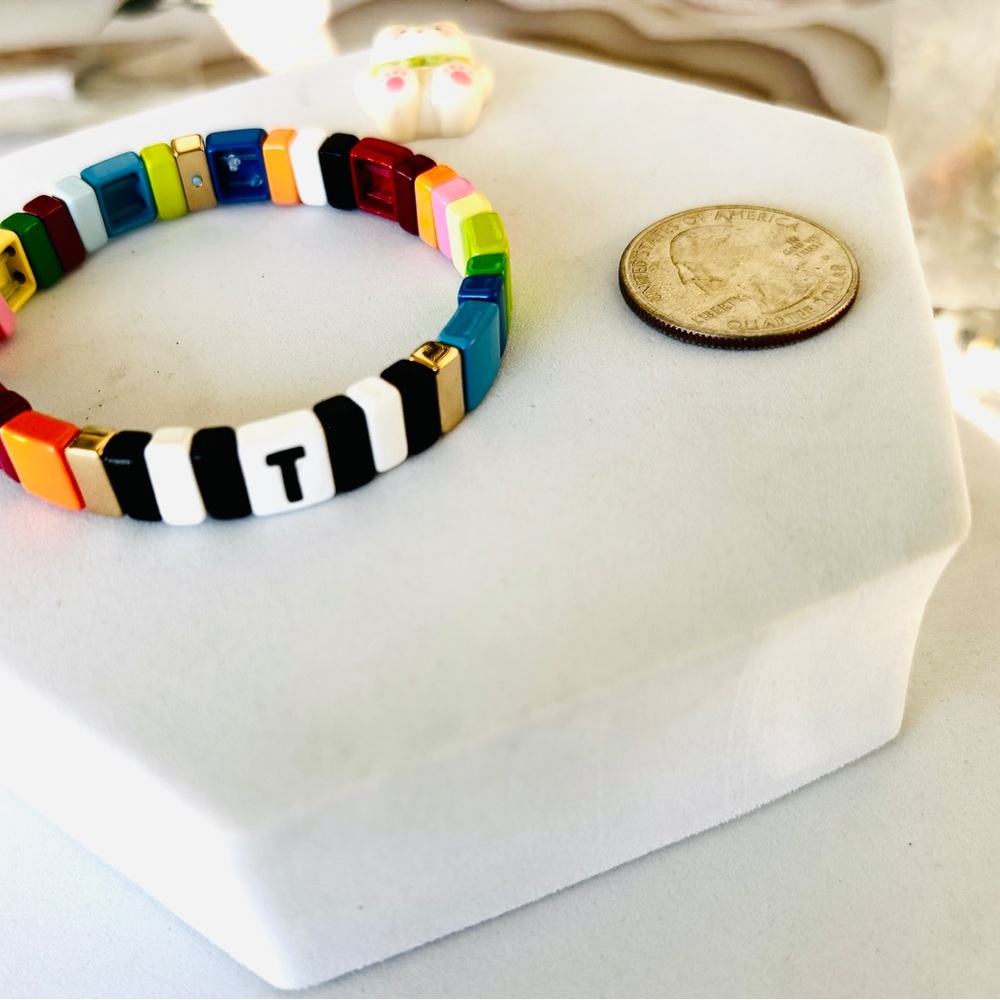 ROXANNE ASSOULIN Alphabet Soup Bracelet “T”